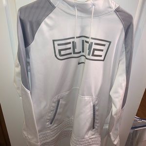 Men’s Large White Nike Elite Sweatshirt